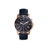 Bracelet de montre Fossil FS5237 Cuir Bleu 22mm